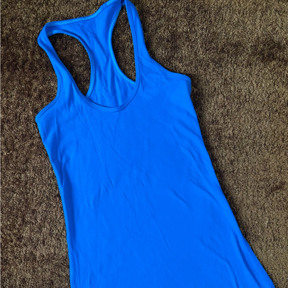 lululemon athletica Bright Blue Racerback Tank